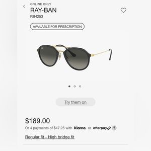 Ray Ban Classic Pilot 4253
